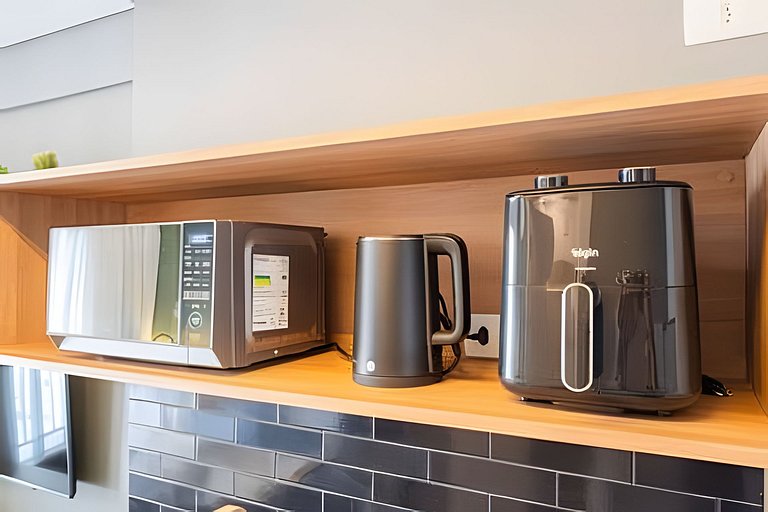 Conforto no coração de Curitiba: estúdio completo