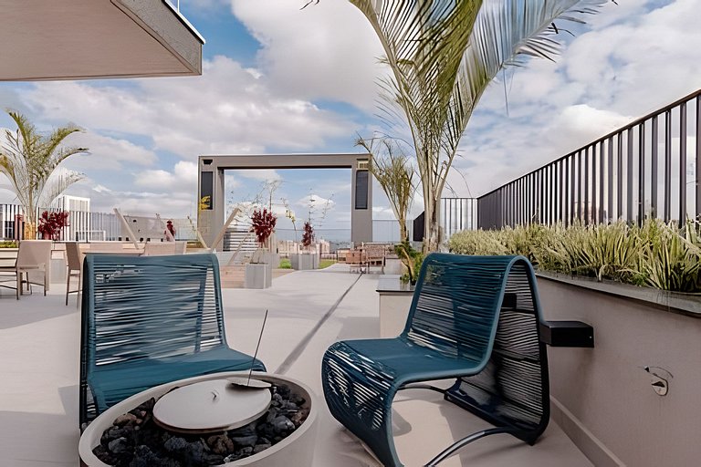 Conforto no coração de Curitiba: estúdio completo