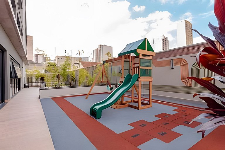 Conforto no coração de Curitiba: estúdio completo