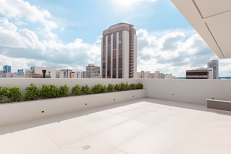 Studio elegante com estrutura premium no centro