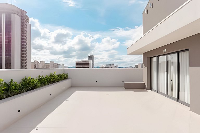 Studio elegante com estrutura premium no centro