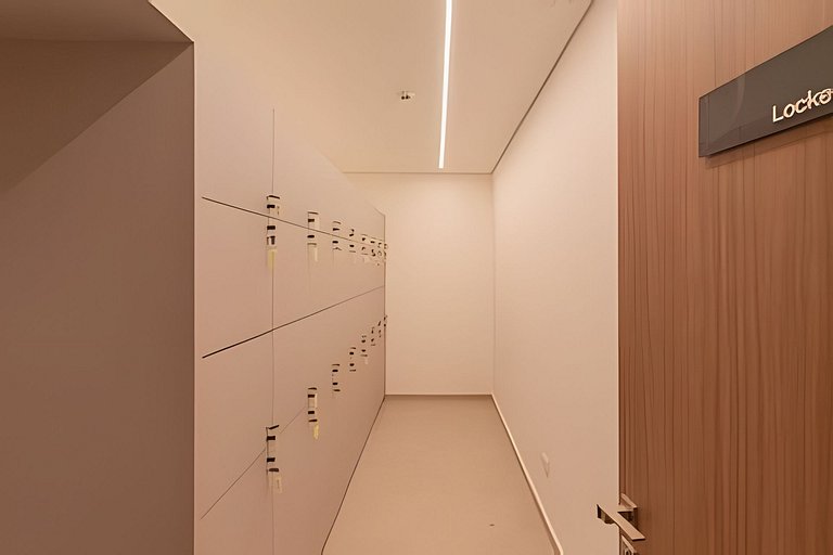 Studio elegante com estrutura premium no centro