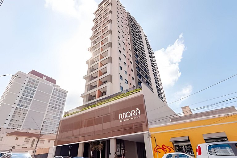 Studio Completo com Ar e Excelente Localização