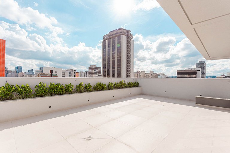 Apto novo 1 quarto c/ AC | Centro | Coworking