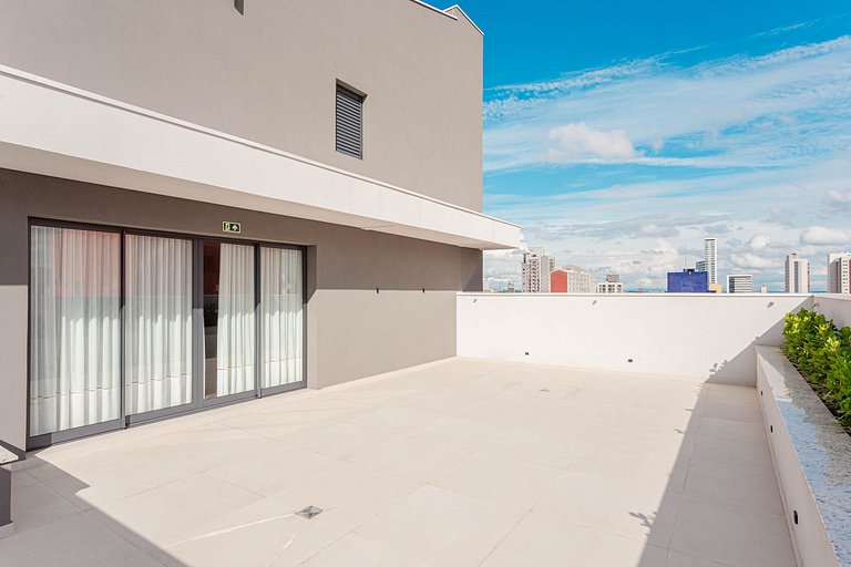 Apto novo 1 quarto c/ AC | Centro | Coworking