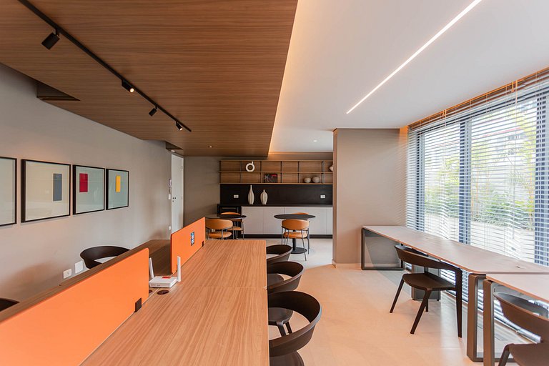 Apto novo 1 quarto c/ AC | Centro | Coworking
