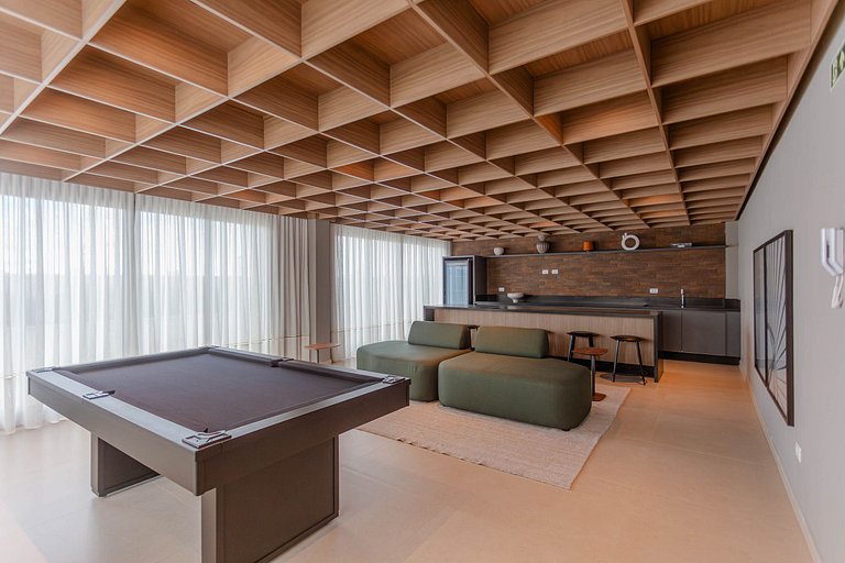 Apto novo 1 quarto c/ AC | Centro | Coworking