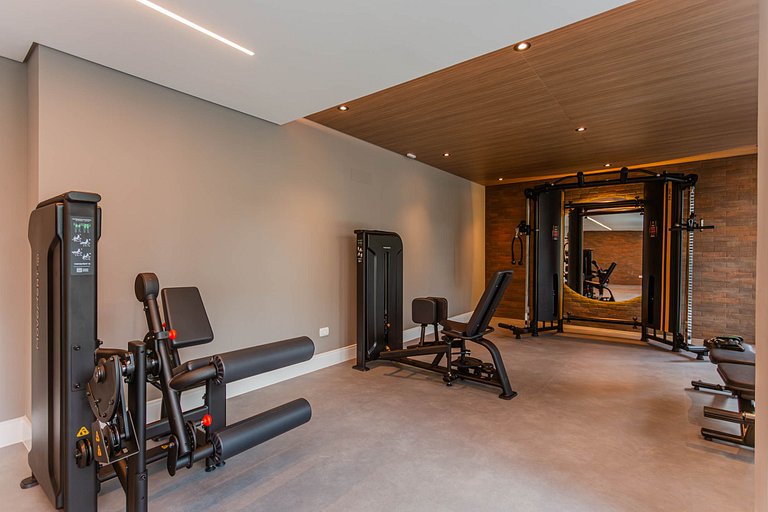 Studio elegante com estrutura premium no centro
