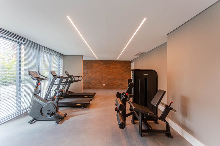 Apto novo 1 quarto c/ AC | Centro | Coworking