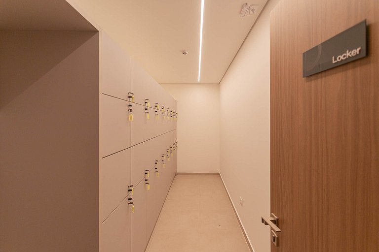 Studio elegante com estrutura premium no centro
