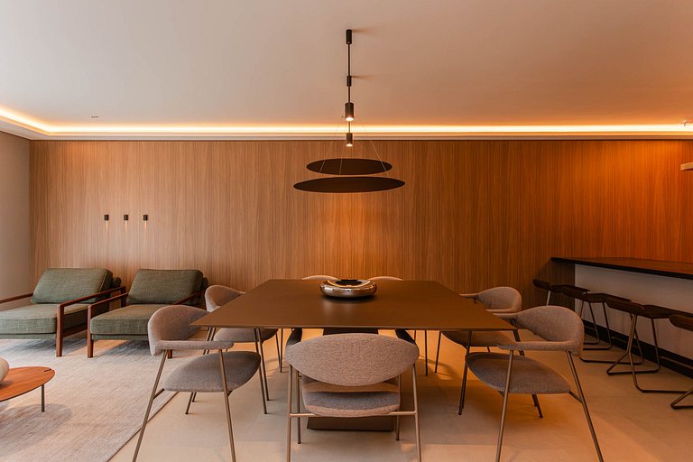 Apto novo 1 quarto c/ AC | Centro | Coworking