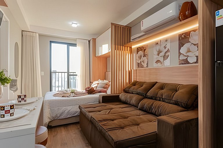 Studio Completo com Vista da Cidade